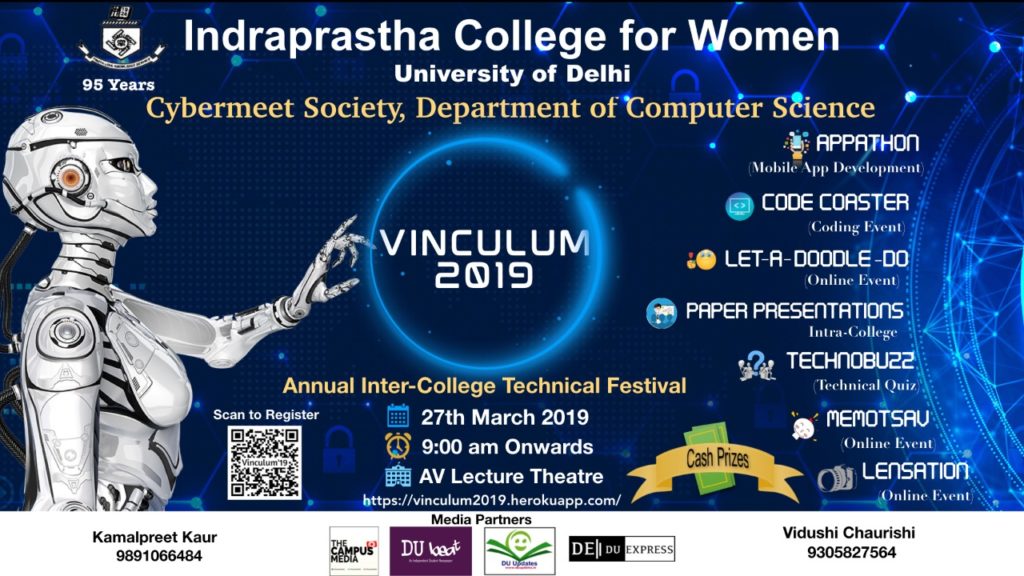 Indraprastha College For Women is ready celebrate Vinculum 2019 with lots of events.