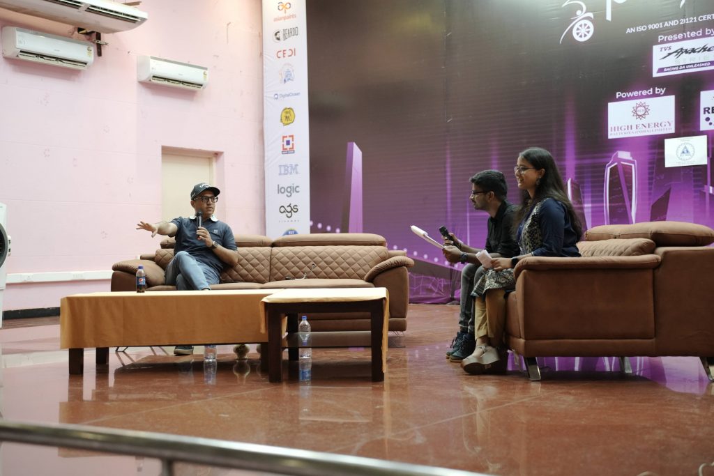 Team Pragyan with BharatPe Co-founder Ashneer Grover